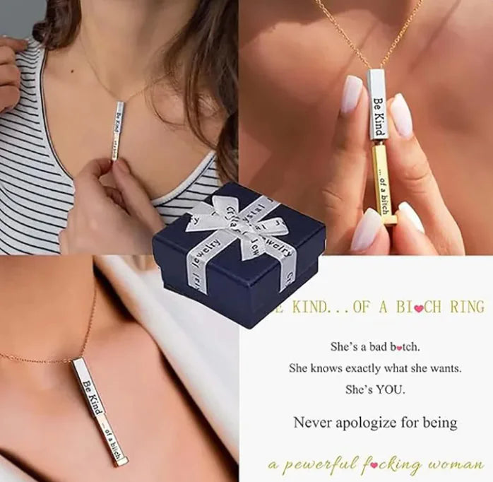 Women's Necklace With Hidden Information