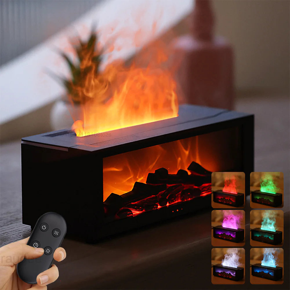 Fireplace Flame Humidifier with Remote & Aromatherapy (Copy)