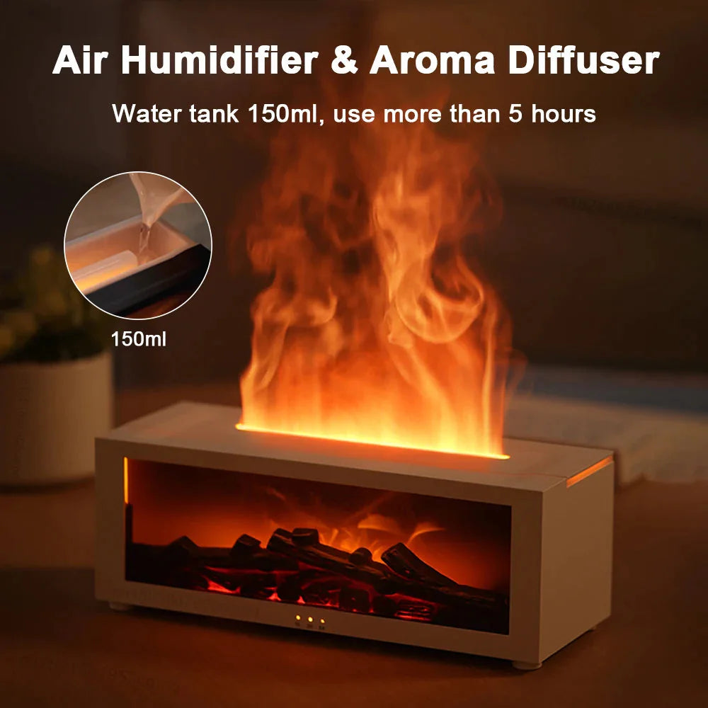 Fireplace Flame Humidifier with Remote & Aromatherapy (Copy)