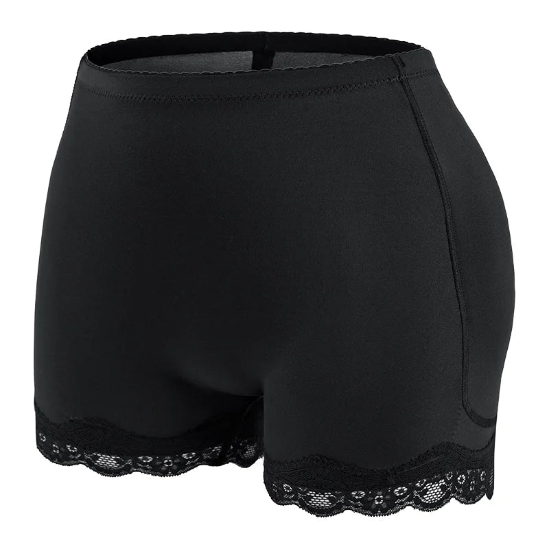 Lace Body Shaper Panties with Corset & Hip Pads